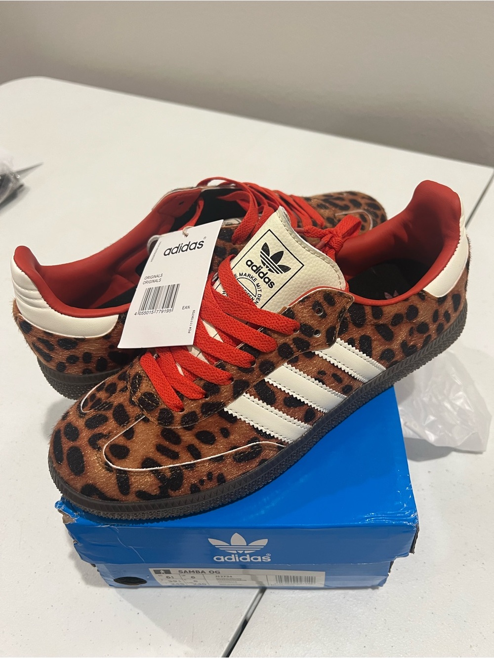 adidas Samba OG Box — Blue and White